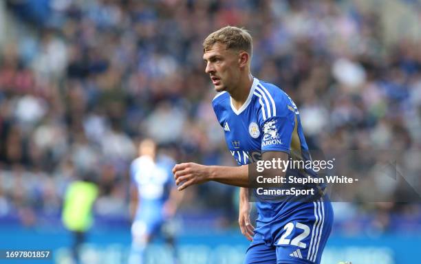 Leicester City's Kiernan Dewsbury-Hall during the Sky Bet Championship match between Leicester City and Bristol City at The King Power Stadium on...