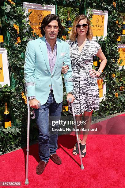 Nacho Figueras and Delfina Blaquier attend the sixth annual Veuve Clicquot Polo Classic on June 1, 2013 in Jersey City.