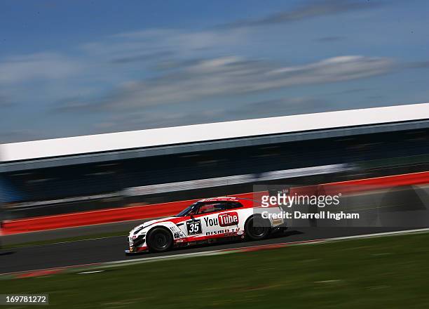 Lucas Ordonez of Spain drives the Nissan GT Academy Team RJN Nissan GT-R Nismo GT3 during practice for the Blancpain Endurance GT Series race at the...