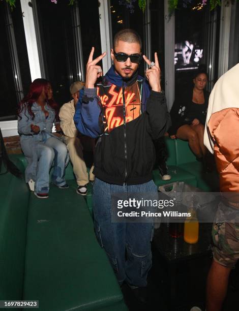 Quincy Brown attends Fame Fridays Revolt World Takover-Quincy's Double Single Release Party at Greenhaus ATL on September 22, 2023 in Atlanta,...