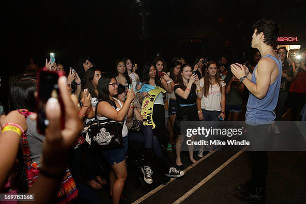 Max Schneider attends the kickoff for his "Nothing Without Love" summer tour at The Roxy Theatre on June 1, 2013 in West Hollywood, California.