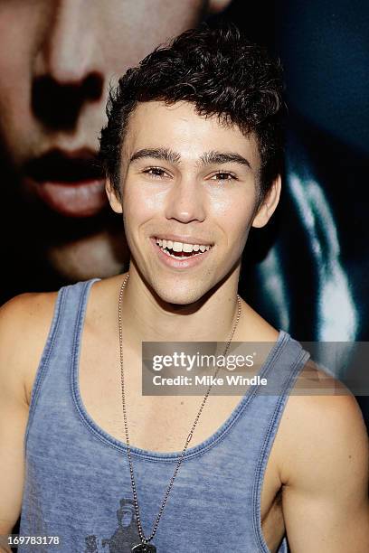 Max Schneider attends the kickoff for his "Nothing Without Love" summer tour at The Roxy Theatre on June 1, 2013 in West Hollywood, California.