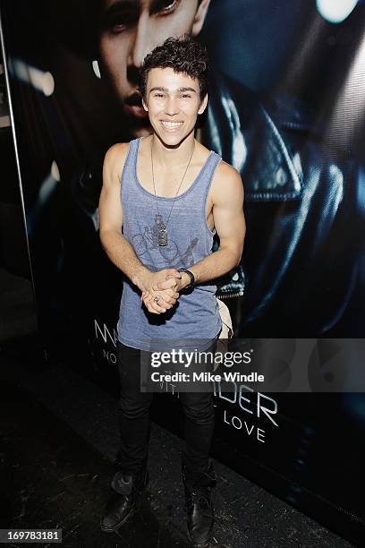 Max Schneider attends the kickoff for his "Nothing Without Love" summer tour at The Roxy Theatre on June 1, 2013 in West Hollywood, California.