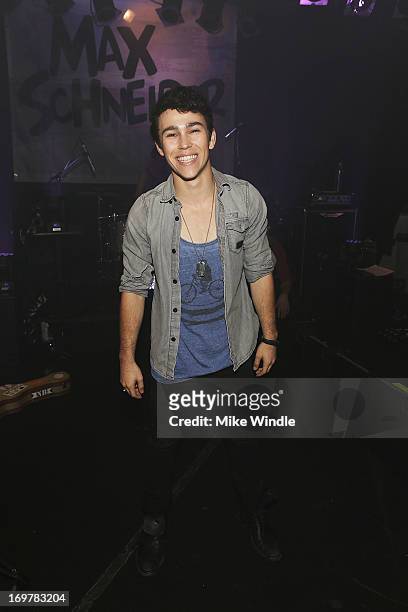 Max Schneider attends the kickoff for his "Nothing Without Love" summer tour at The Roxy Theatre on June 1, 2013 in West Hollywood, California.