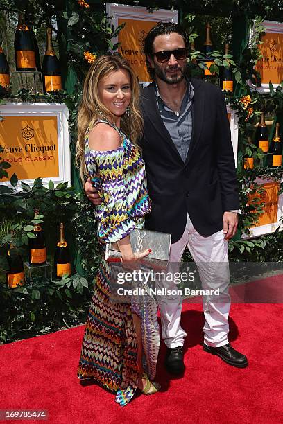 Gabriela Sanders and Rico Mansur attend the sixth annual Veuve Clicquot Polo Classic on June 1, 2013 in Jersey City.