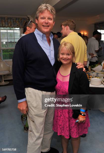 Edward M. Kennedy Jr. And Actress Lauren Potter attend the Best Buddies Challenge: Hyannis Port After Party on June 1, 2013 in Hyannis Port,...