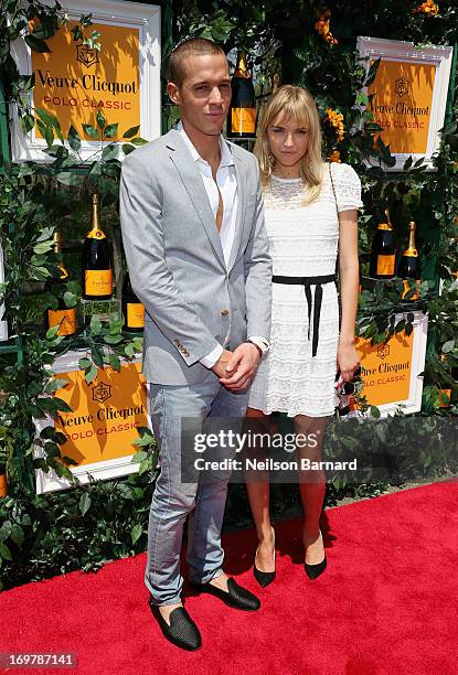 Actor Nathaniel Brown and guest attend the sixth annual Veuve Clicquot Polo Classic on June 1, 2013 in Jersey City.