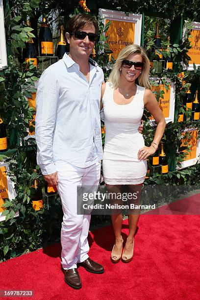 Allen Adler and Kelly Mudrezow attend the sixth annual Veuve Clicquot Polo Classic on June 1, 2013 in Jersey City.