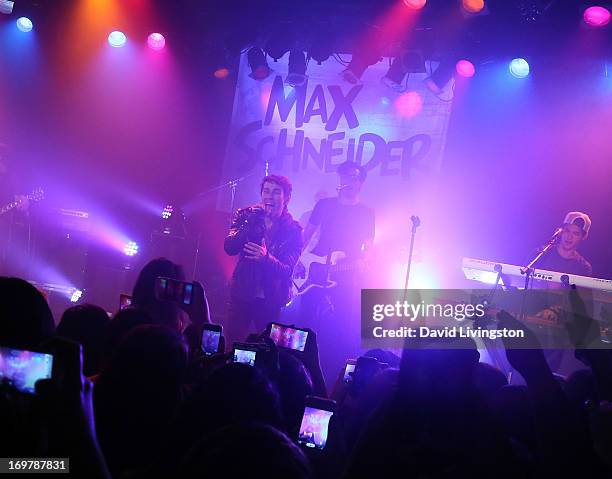 Former Nickelodeon star Max Schneider kicks off his "Nothing Without Love" summer tour at the Roxy Theatre on June 1, 2013 in West Hollywood,...