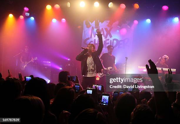 Former Nickelodeon star Max Schneider kicks off his "Nothing Without Love" summer tour at the Roxy Theatre on June 1, 2013 in West Hollywood,...