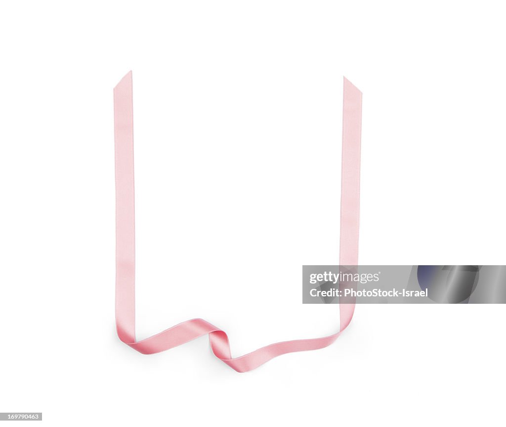 Pink streamer ribbon