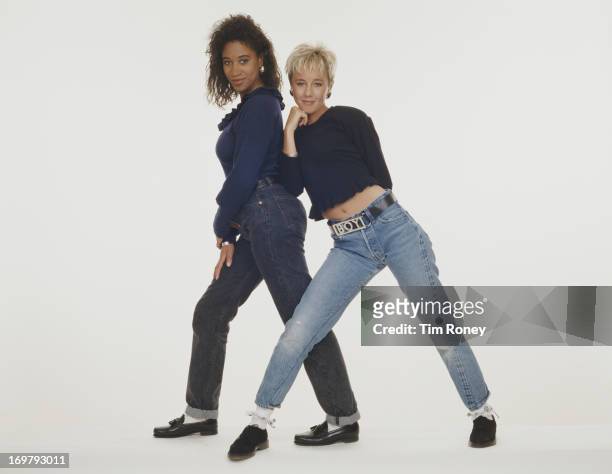 British pop duo Pepsi and Shirlie , circa 1988.