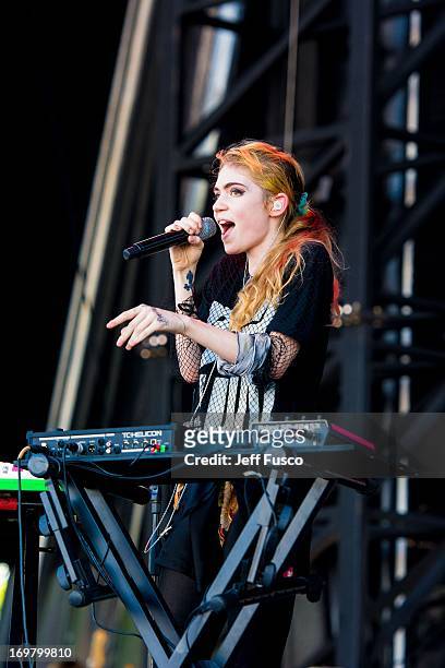 Grimes performs at the 6th Annual Roots Picnic at the Festival Pier June 1, 2013 in Philadelphia, Pennsylvania.