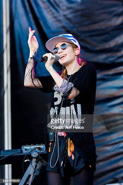 Grimes performs at the 6th Annual Roots Picnic at the Festival Pier June 1, 2013 in Philadelphia, Pennsylvania.