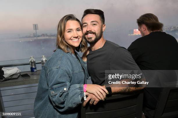 Devin Cordle and Hunter Cordle attend the SuperMotocross World Championship Finals Celebrity Night at Los Angeles Memorial Coliseum on September 23,...