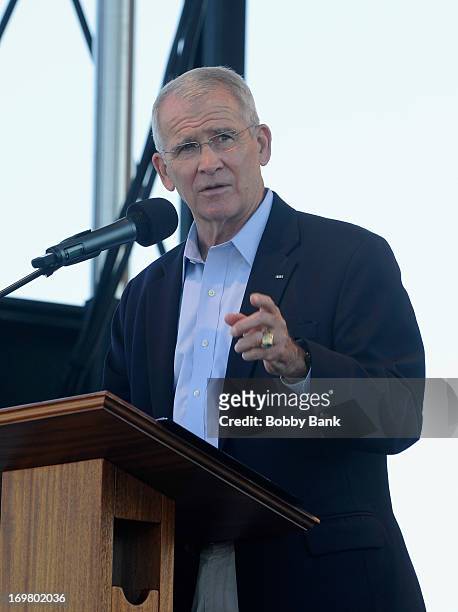 Lieutenant Colonel Oliver North attends VetRock 2013 at Bader Field on June 1, 2013 in Atlantic City, New Jersey.