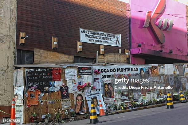 Kiss nightclub where a blaze killed 242 people, on January 27, 2013 in Santa Maria, Rio Grande do Sul, Brazil.