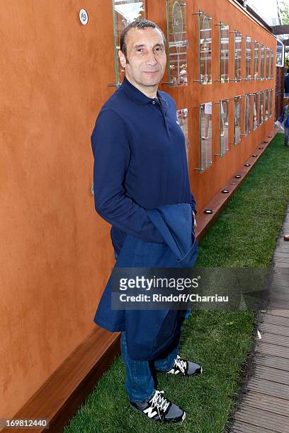 Actor Zinedine Soualem attends Roland Garros Tennis French Open 2013 - Day 8 on June 2, 2013 in Paris, France.