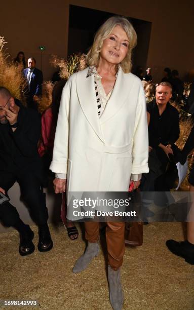 Martha Stewart attends the Hermès SS24 Women's Ready-to-Wear Show at La Garde Républicaine on September 30, 2023 in Paris, France.