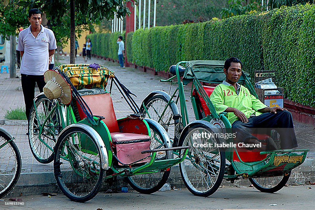 Phnom Pehn cambodia vélo taxi