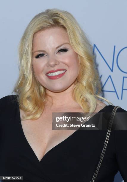 Megan Hilty arrives at the Project Angel Food's 2023 Angel Awards on September 23, 2023 in Los Angeles, California.