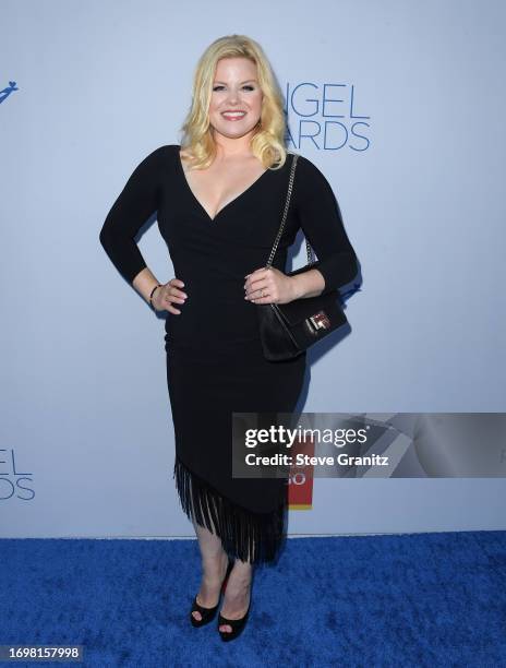 Megan Hilty arrives at the Project Angel Food's 2023 Angel Awards on September 23, 2023 in Los Angeles, California.