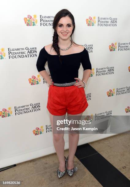 Actress Vanessa Marano attends the Elizabeth Glaser Pediatric AIDS Foundation's 24th Annual "A Time For Heroes" at Century Park on June 2, 2013 in...