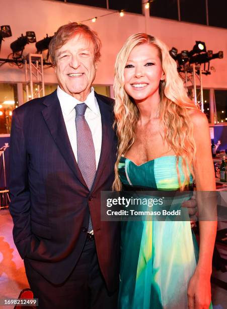 John Goodman and Tara Reid attend Project Angel Food's 2023 Angel Awards Gala at Project Angel Food on September 23, 2023 in Hollywood, California.