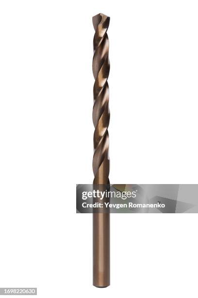drill bit isolated on white background - drill bit stock pictures, royalty-free photos & images
