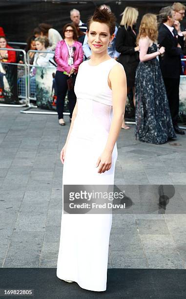Daniella Kertesz attends the World War Z world premiere at the Empire Leicester Square on June 2, 2013 in London, England.