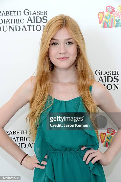 Actress Katherine McNamara attends the Elizabeth Glaser Pediatric AIDS Foundation's 24th Annual "A Time For Heroes" at Century Park on June 2, 2013...