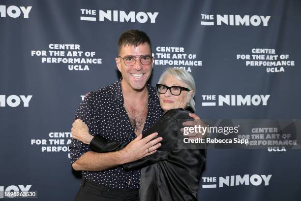 Zachary Quinto and Susan Bay Nimoy attend CAP UCLA inaugural season kick off at The Nimoy on September 23, 2023 in Los Angeles, California.