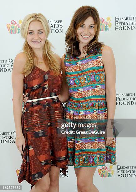 Actors AJ Michalka and Aly Michalka arrive at the Elizabeth Glaser Pediatric AIDS Foundation's 24th Annual "A Time For Heroes" at Century Park on...