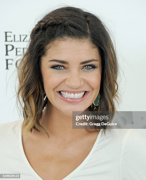 Actress Jessica Szohr arrives at the Elizabeth Glaser Pediatric AIDS Foundation's 24th Annual "A Time For Heroes" at Century Park on June 2, 2013 in...