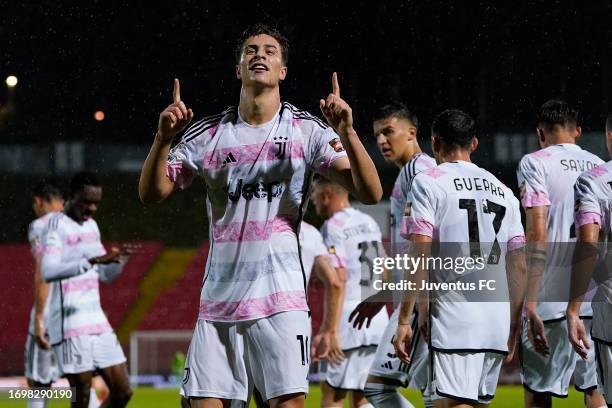 Kenan Yildiz of Juventus Next Gen celebrate after scoring a goal News  Photo - Getty Images