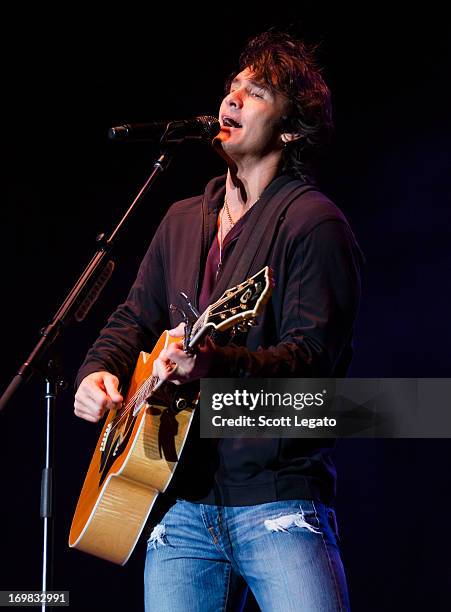 Joe Nichols performs during the Downtown Hoedown at Comerica Park Parking Lot on June 2, 2013 in Detroit, Michigan.