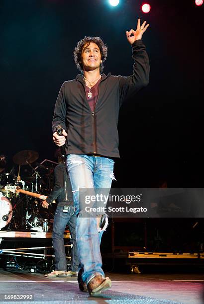 Joe Nichols performs during the Downtown Hoedown at Comerica Park Parking Lot on June 2, 2013 in Detroit, Michigan.