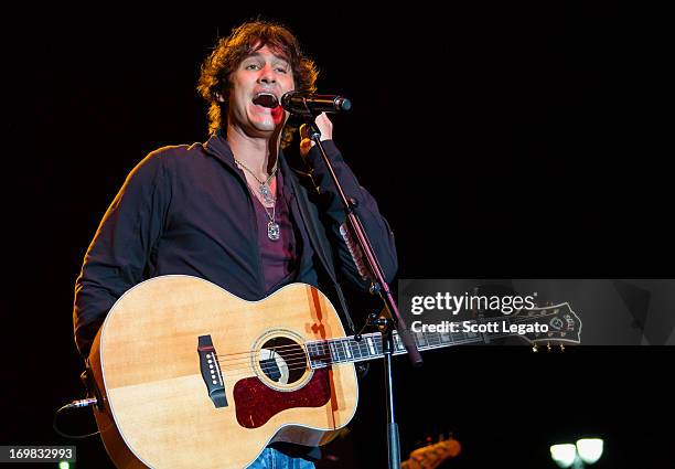 Joe Nichols performs during the Downtown Hoedown at Comerica Park Parking Lot on June 2, 2013 in Detroit, Michigan.