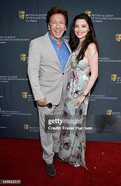 Host Ross King and Brianna Deutsch attend the 26th Annual BAFTA LA Garden Party at the British Consuls General Residence on June 2, 2013 in Los...