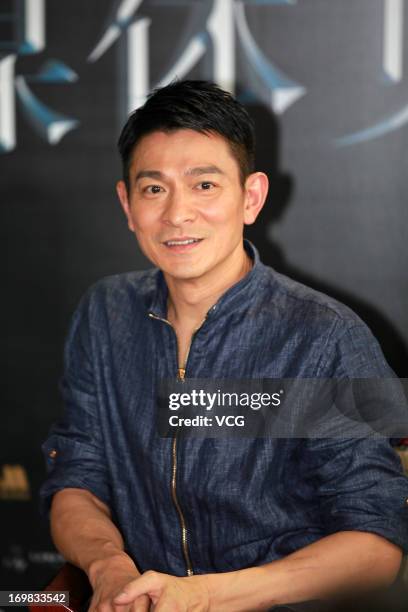 Actor Andy Lau attends "Switch" press conference at Olympic Sports Center on June 2, 2013 in Beijing, China.