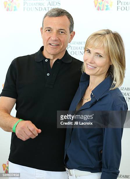 Bob Iger and Willow Bay attend the Elizabeth Glaser Pediatric AIDS Foundation's 24th Annual "A Time For Heroes" event on June 2, 2013 in Los Angeles,...