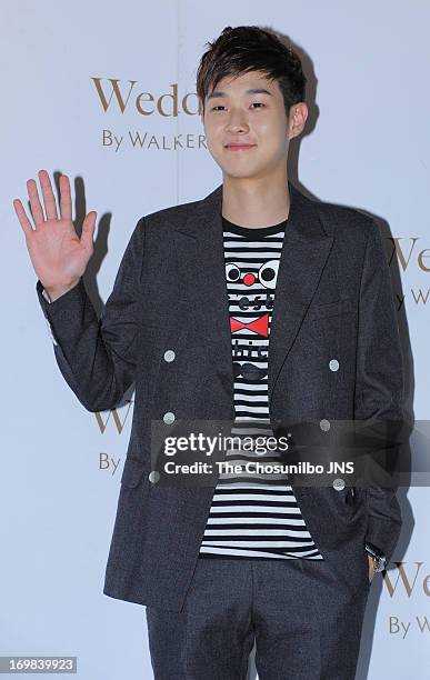 Choi Woo-Sik attends Jung Suk-Won and Baek Ji-Young's wedding at Sheraton Grande Walkerhill Hotel on June 2, 2013 in Seoul, South Korea.