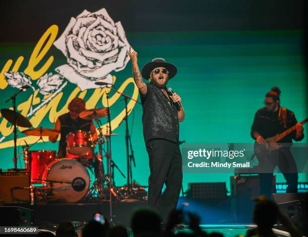 Paul Cauthen performs during the 2023 iHeartRadio Music Festival at T-Mobile Arena on September 23, 2023 in Las Vegas, Nevada.