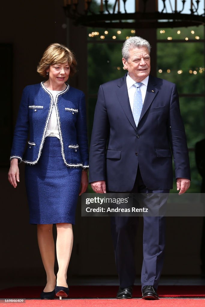 King Willem-Alexander And Queen Maxima Meet German President Joachim Gauck