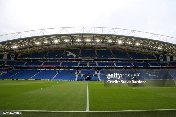 General view inside the stadium prior to the Premier League match between Brighton & Hove Albion and AFC Bournemouth at American Express Community...