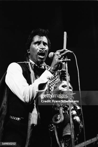 22nd: American musician Screamin' Jay Hawkins performs at the Paradiso in Amsterdam, Netherlands on 22nd August 1987.