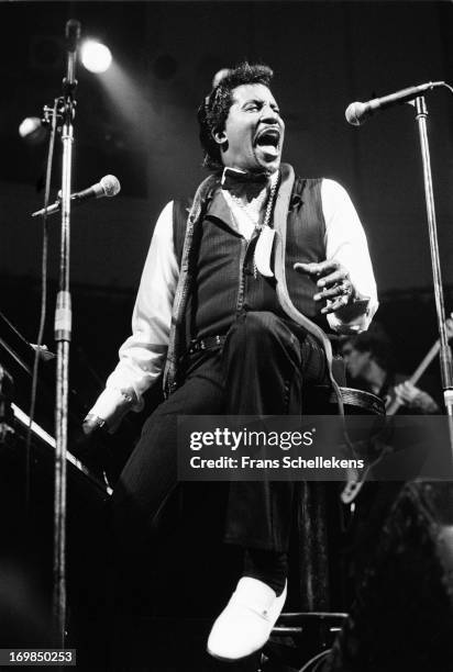 22nd: American musician Screamin' Jay Hawkins performs at the Paradiso in Amsterdam, Netherlands on 22nd August 1987.