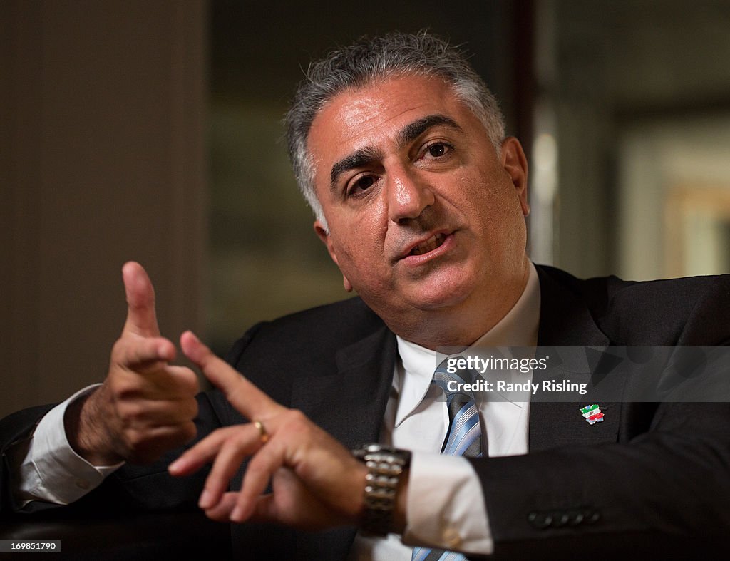 Reza Pahlavi, son of the deposed Shah of Iran at the Park Hyatt Hotel