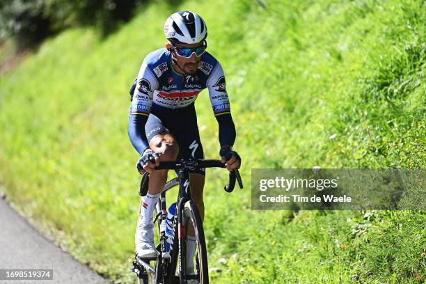 Julian Alaphilippe of France and Team Soudal - Quick Step attacks during the 83rd Skoda Tour Luxembourg 2023, Stage 5 a 172.2km stage from Mersch to...