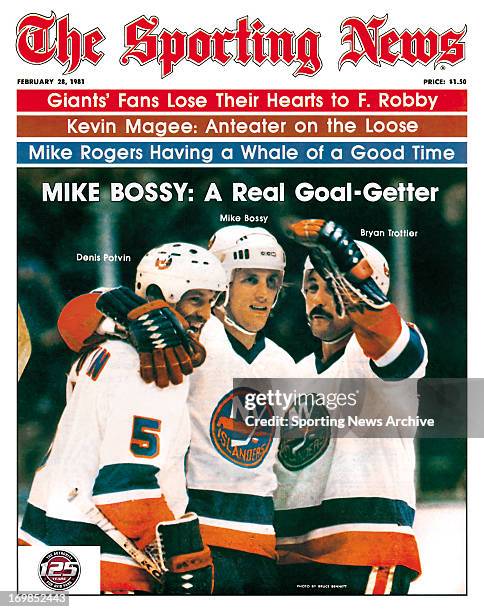 New York Islanders Denis Potvin, Mike Bossy & Bryan Trottier Mike Bossy: A Real Goal-Getter